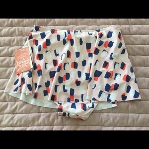 Kortni Jeane medium short skirt abstract dots